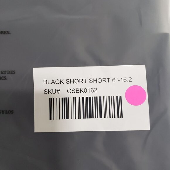 NWT Measure & Made 6" Short Short in Black - Size 16.2 - Picture 6 of 6